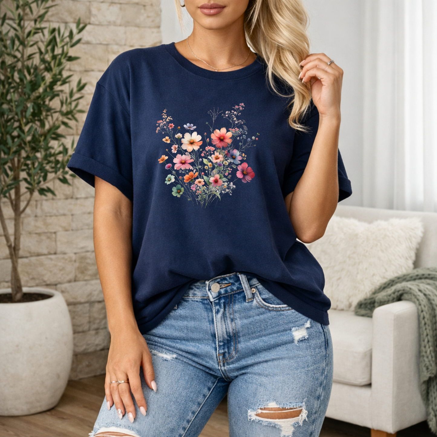 Wildflower Bouquet Premium T Shirt