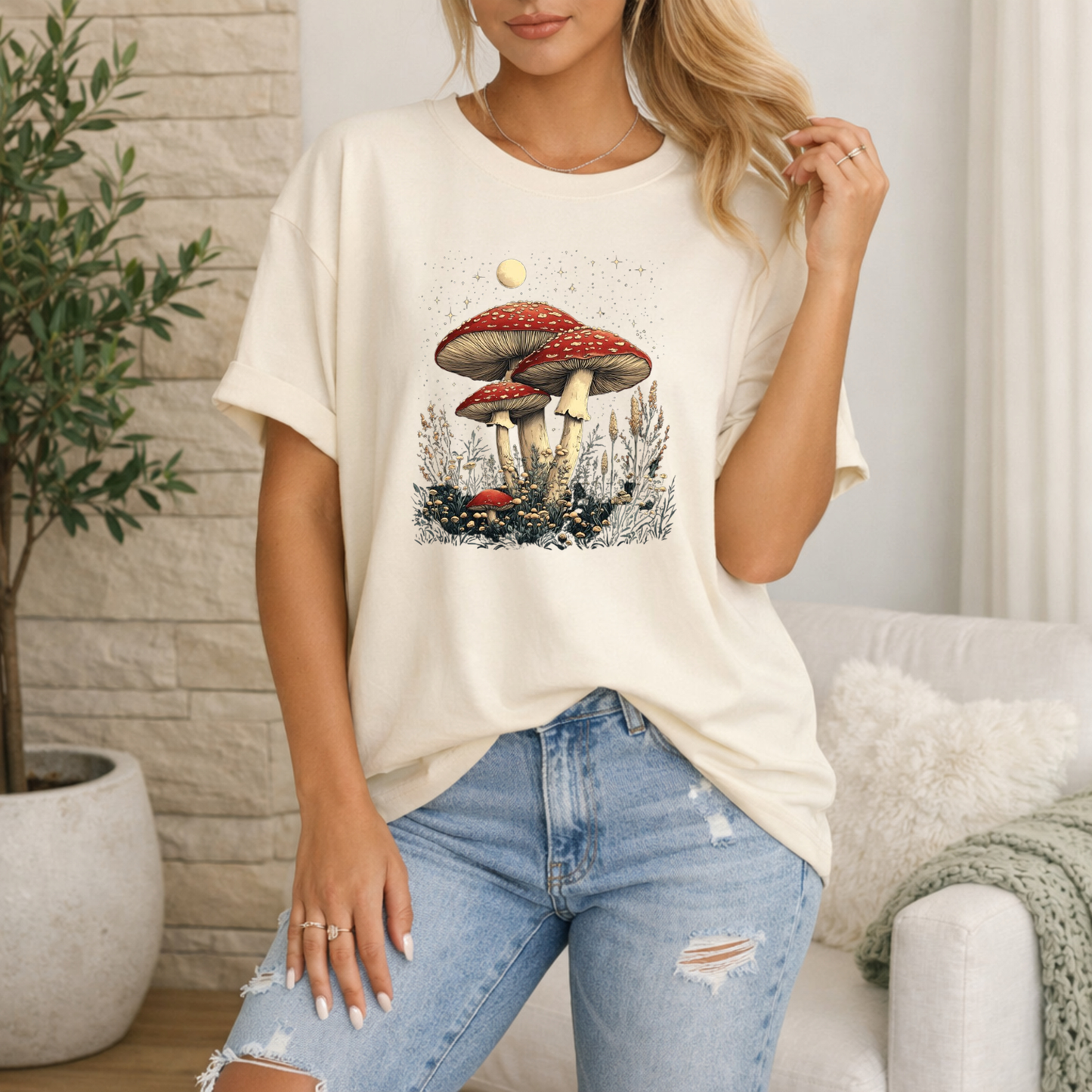 Woodland Mushroom Premium T Shirt