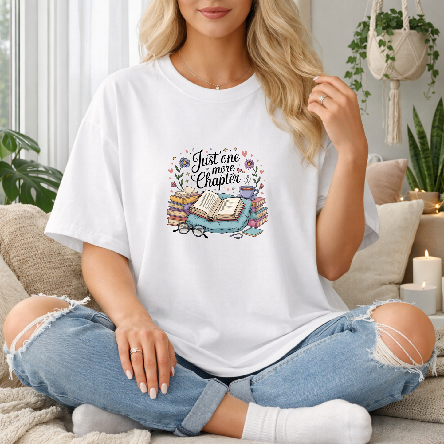 Just One More Chapter Premium T Shirt