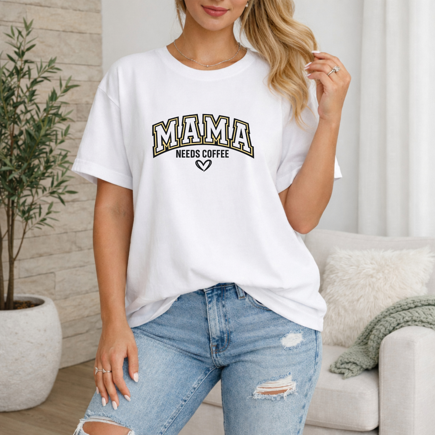Mama Needs Coffee Premium T Shirt