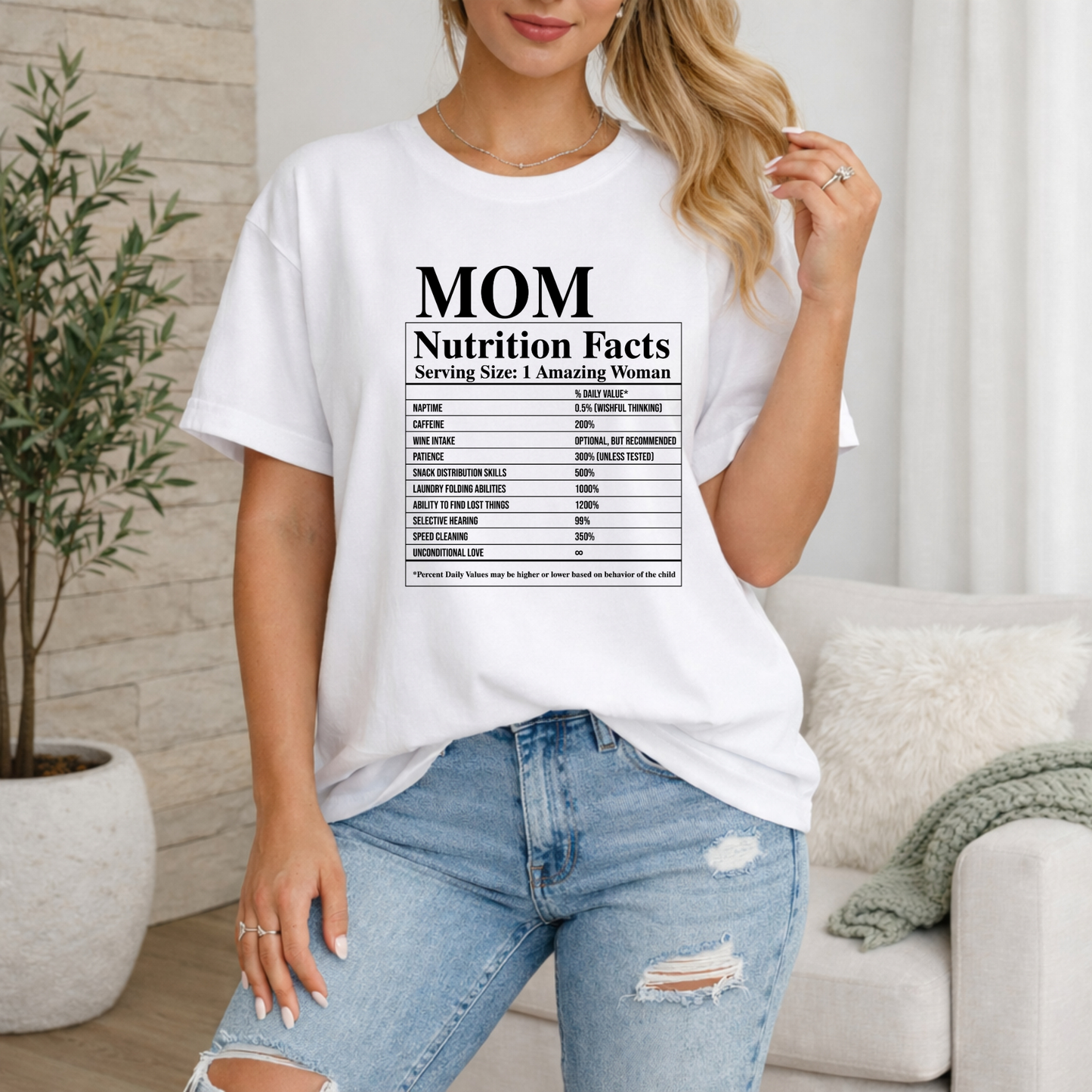 Mum Nutrition Facts Premium T Shirt