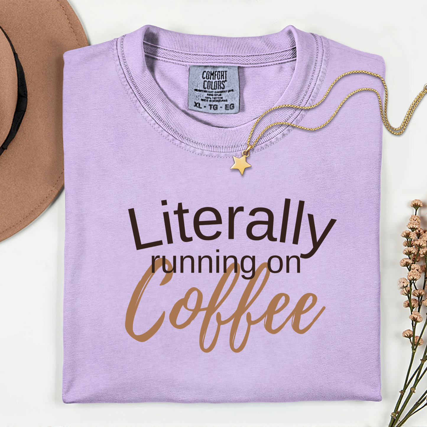 Literally Running On Coffee Premium T-shirt