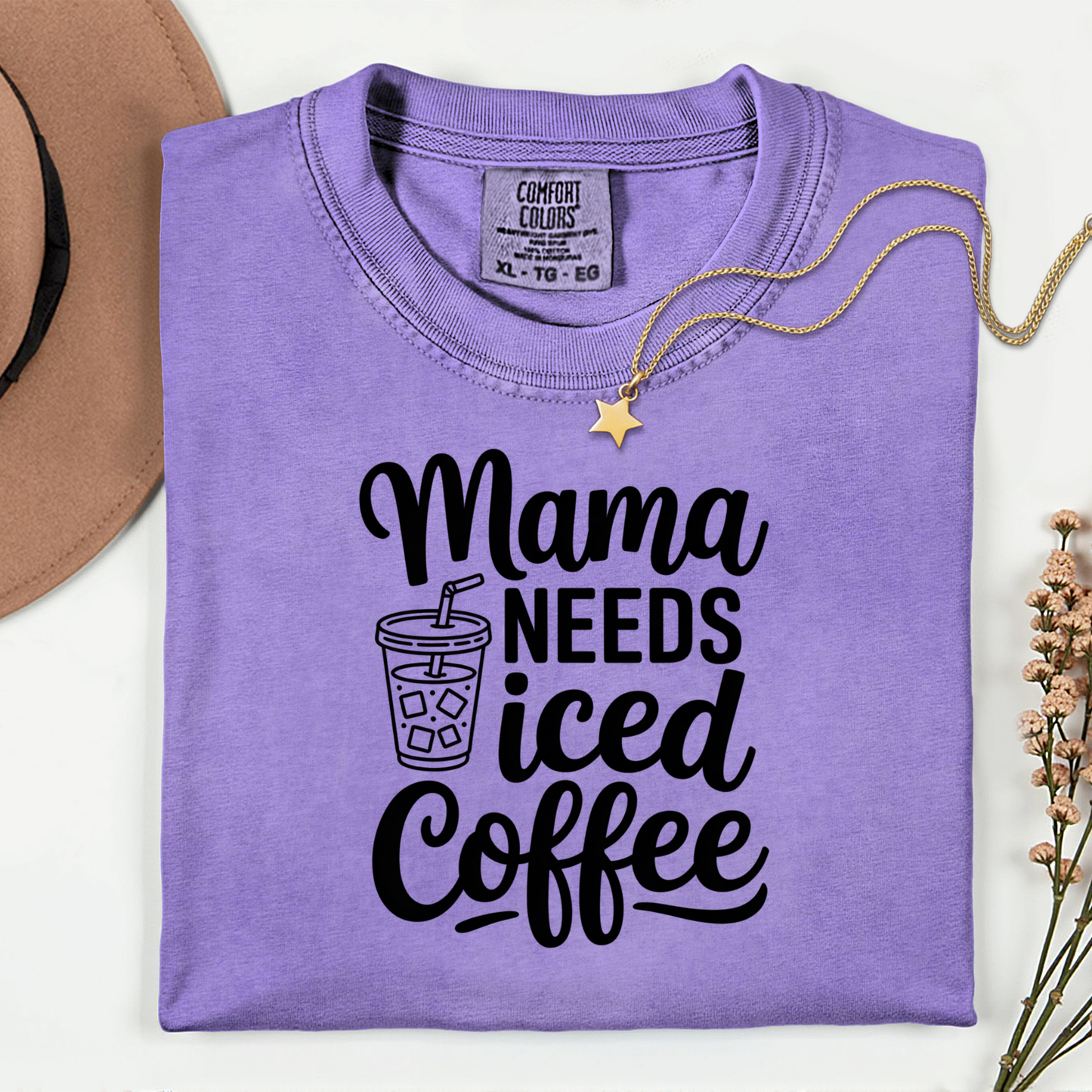 Mama Needs Iced Coffee Premium T Shirt