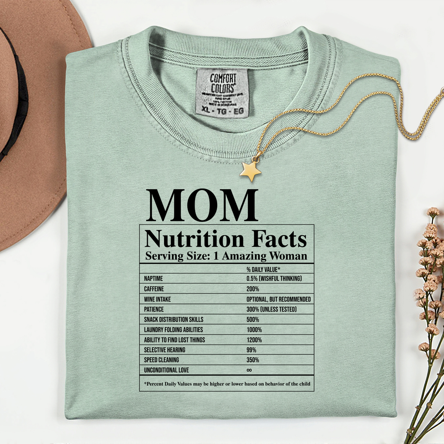Mum Nutrition Facts Premium T Shirt