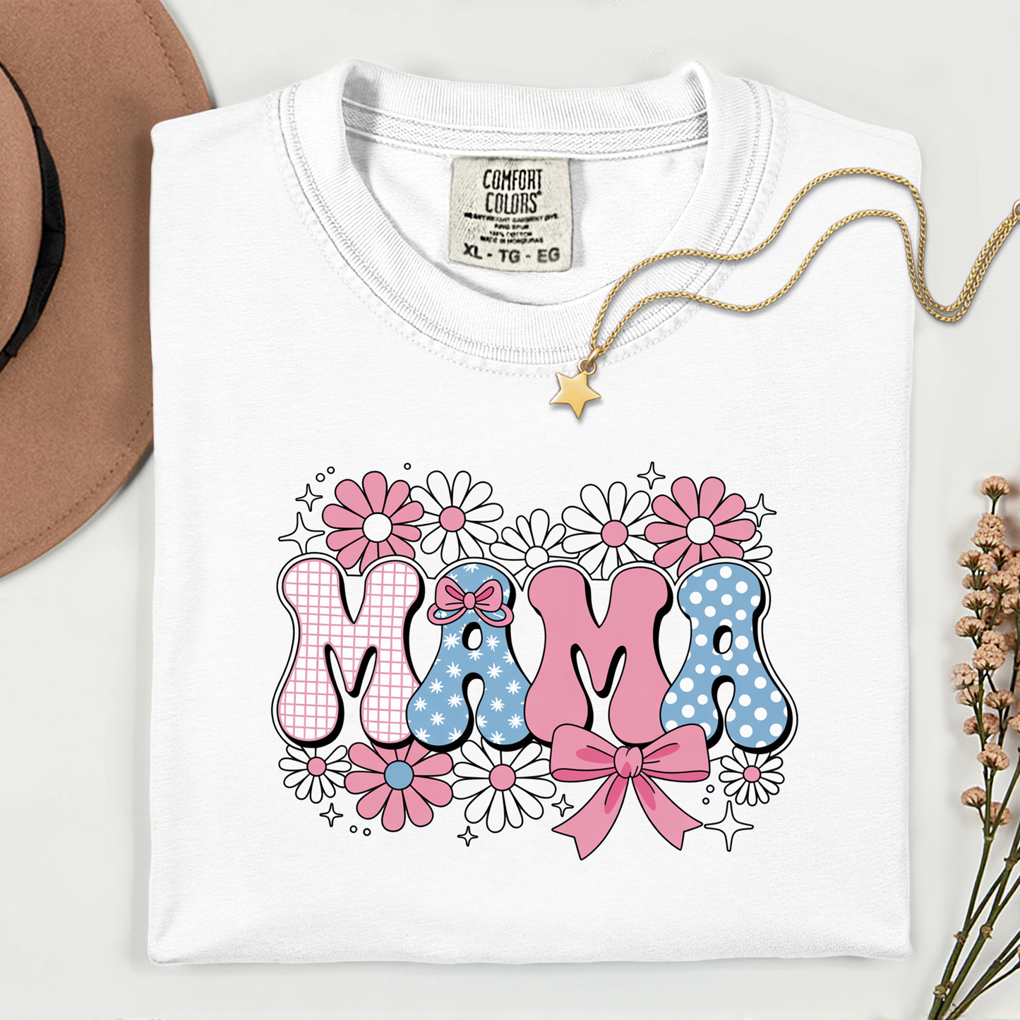 Mama Floral Premium T Shirt