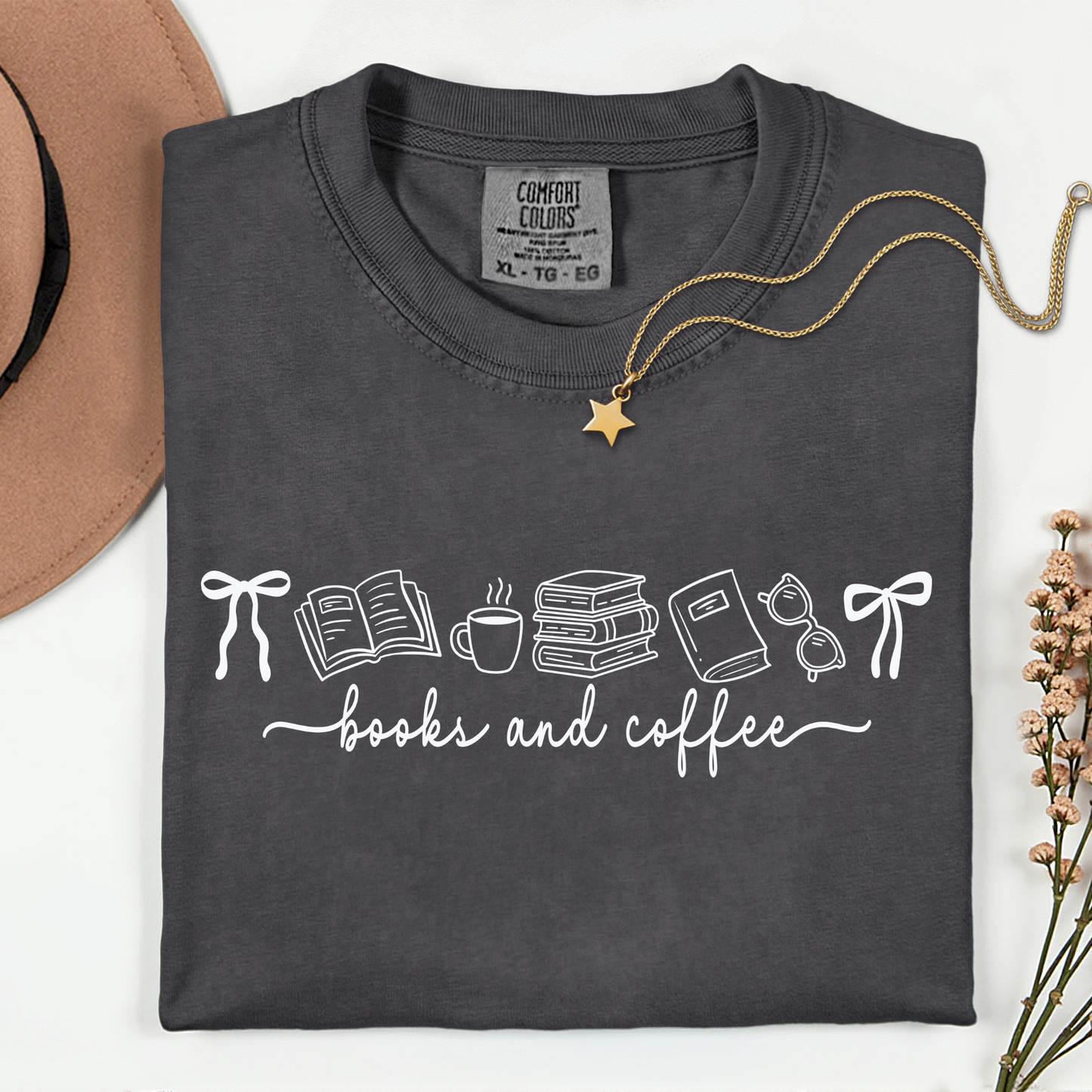 Books and Coffee Premium T Shirt
