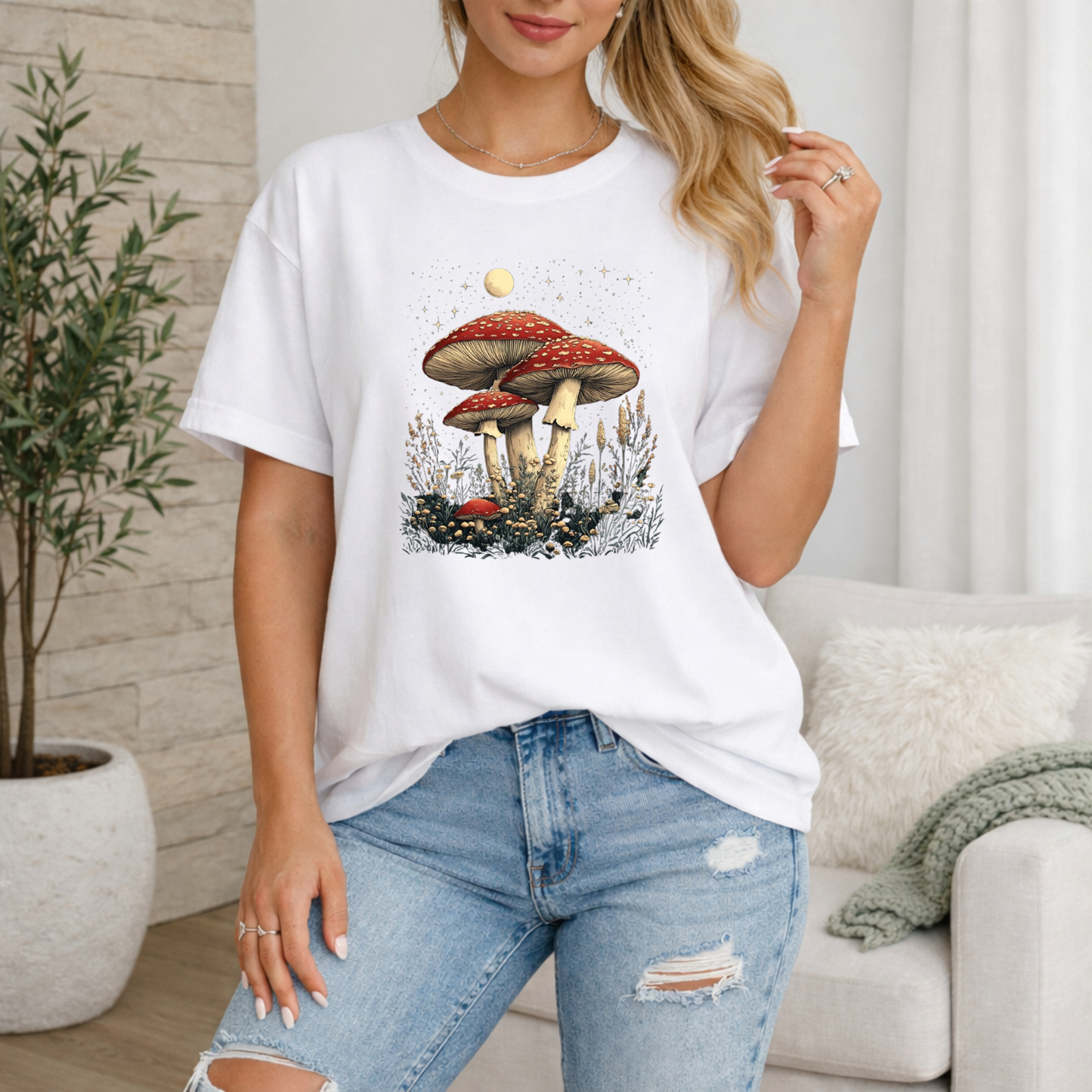 Woodland Mushroom Premium T Shirt