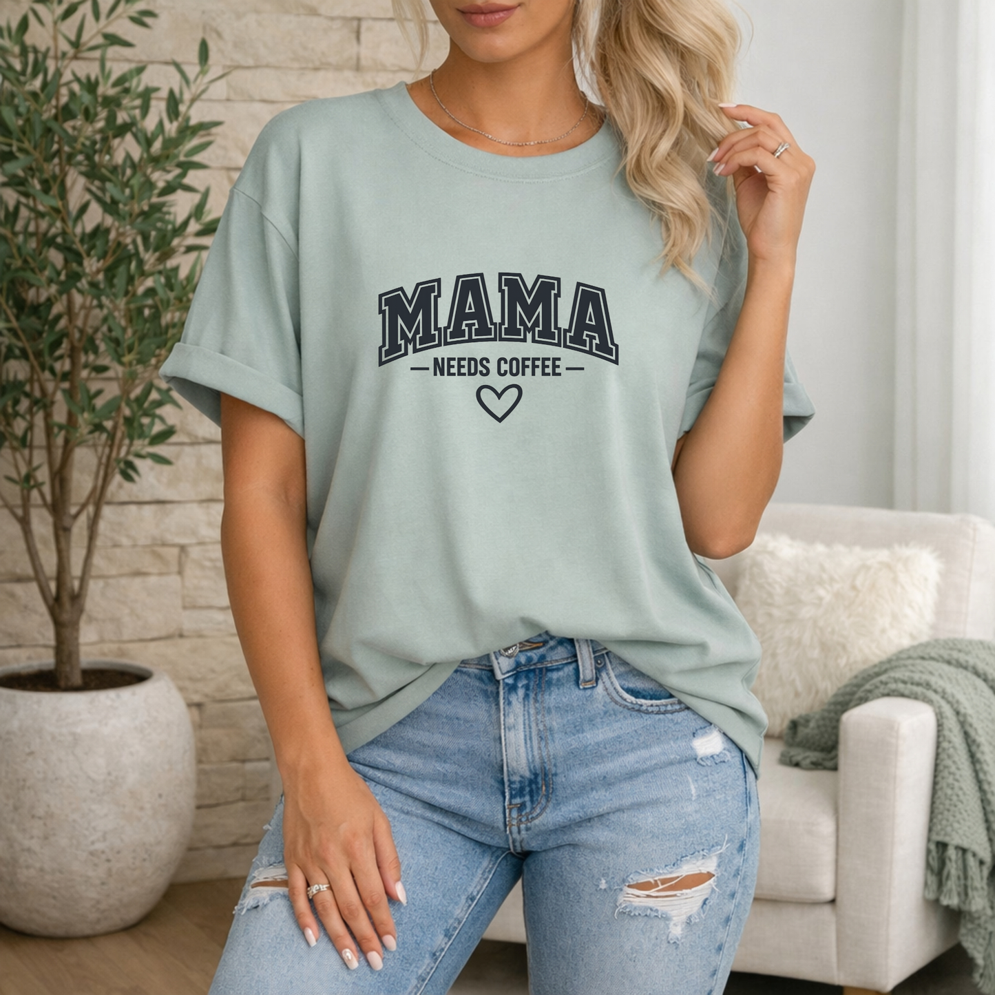 Mama Needs Coffee Premium T Shirt