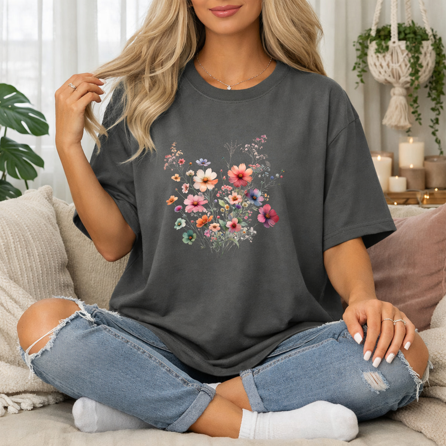 Wildflower Bouquet Premium T Shirt