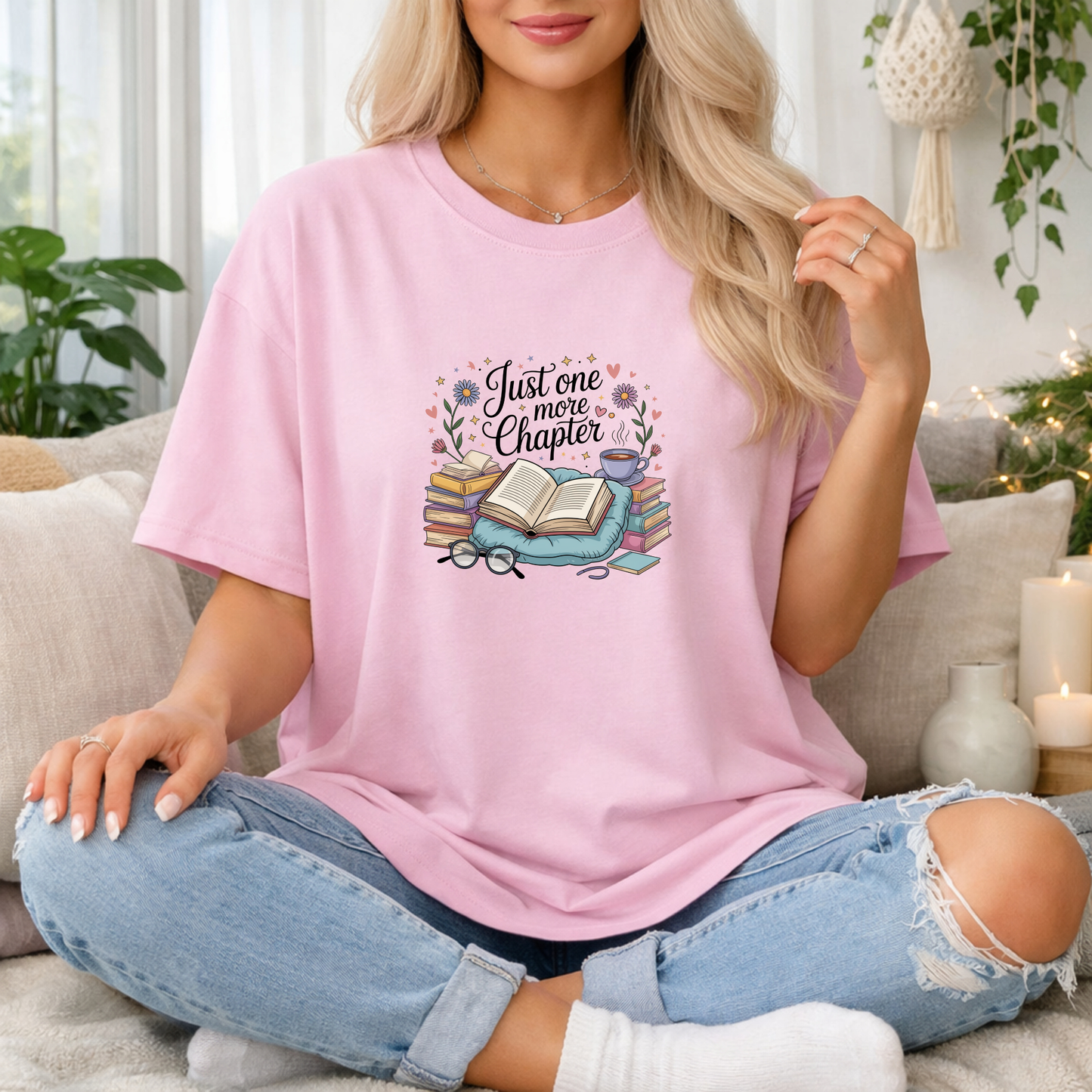 Just One More Chapter Premium T Shirt
