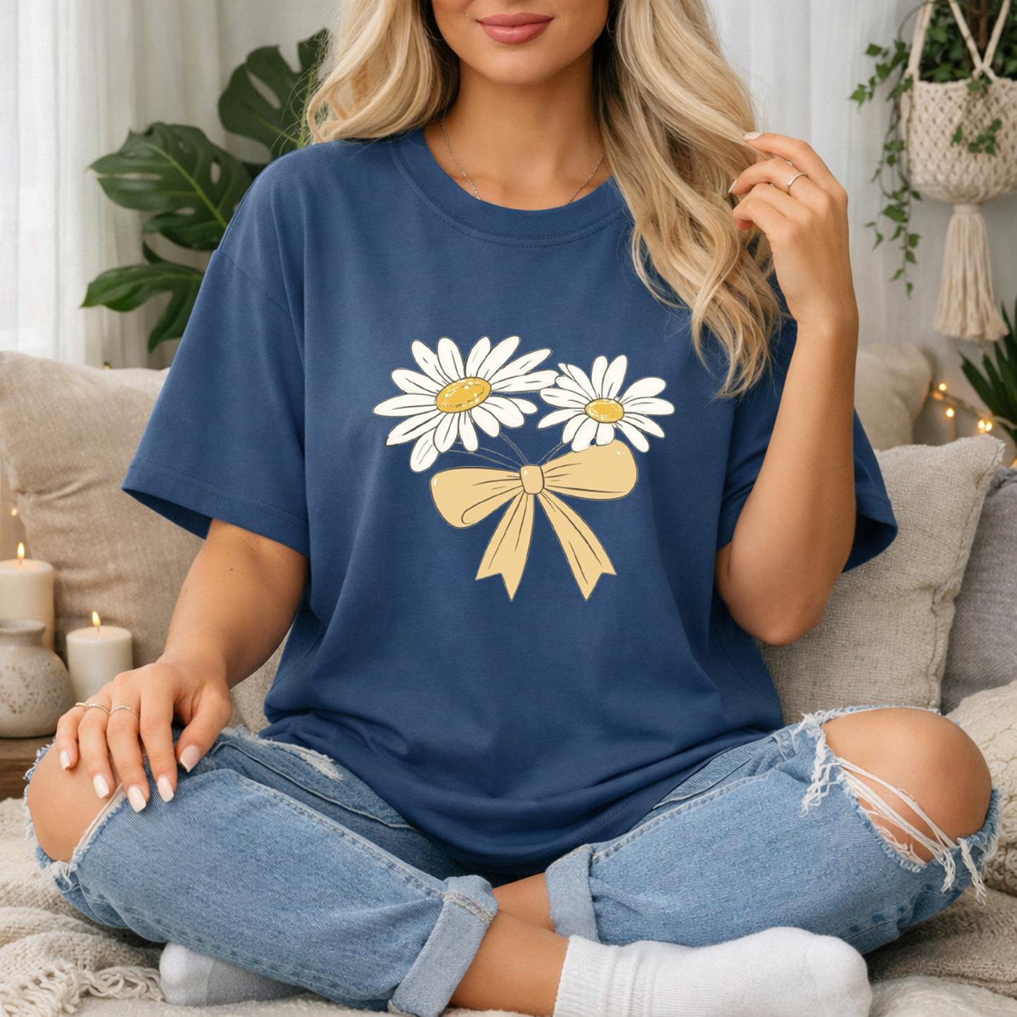 Daisy Bow Premium T Shirt