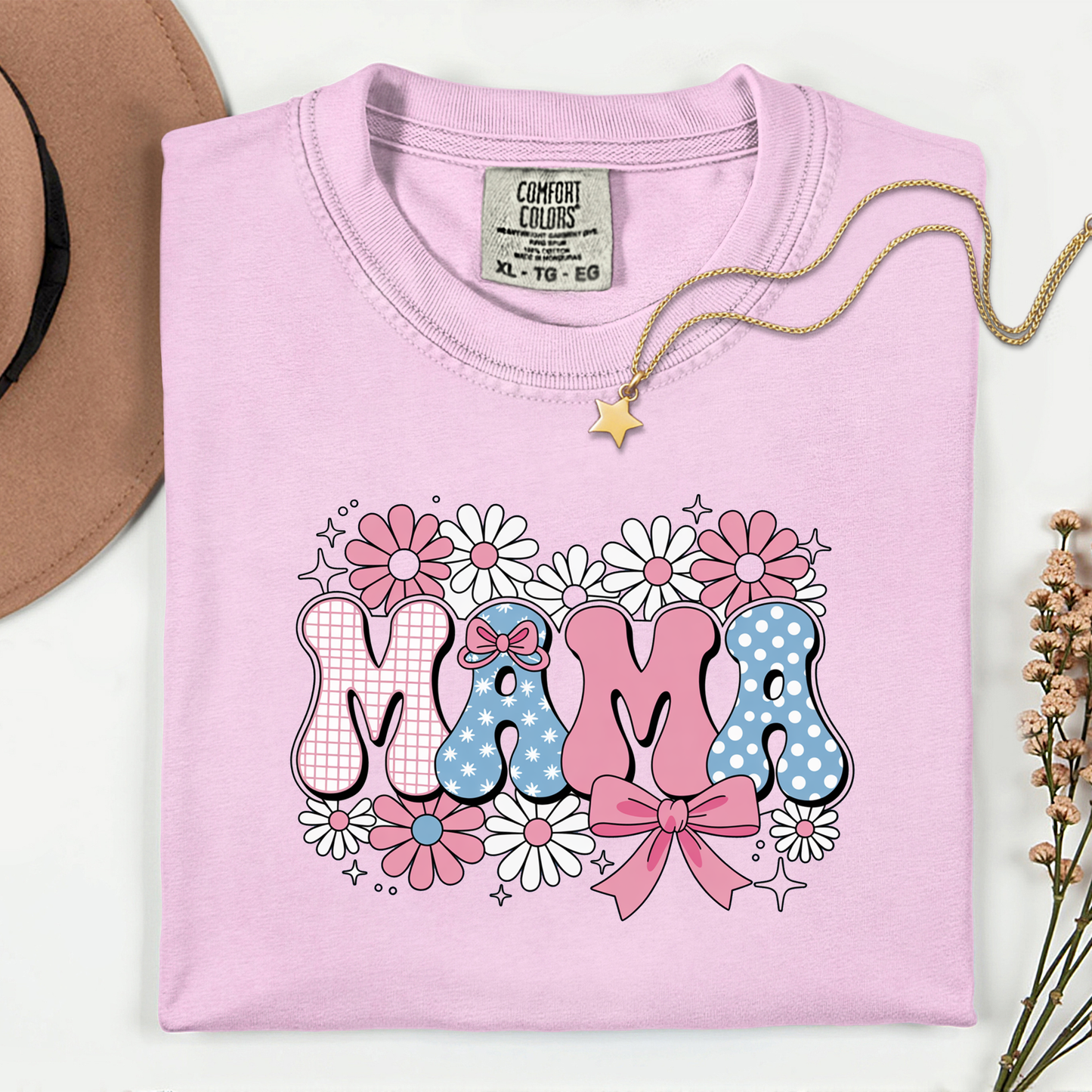 Mama Floral Premium T Shirt