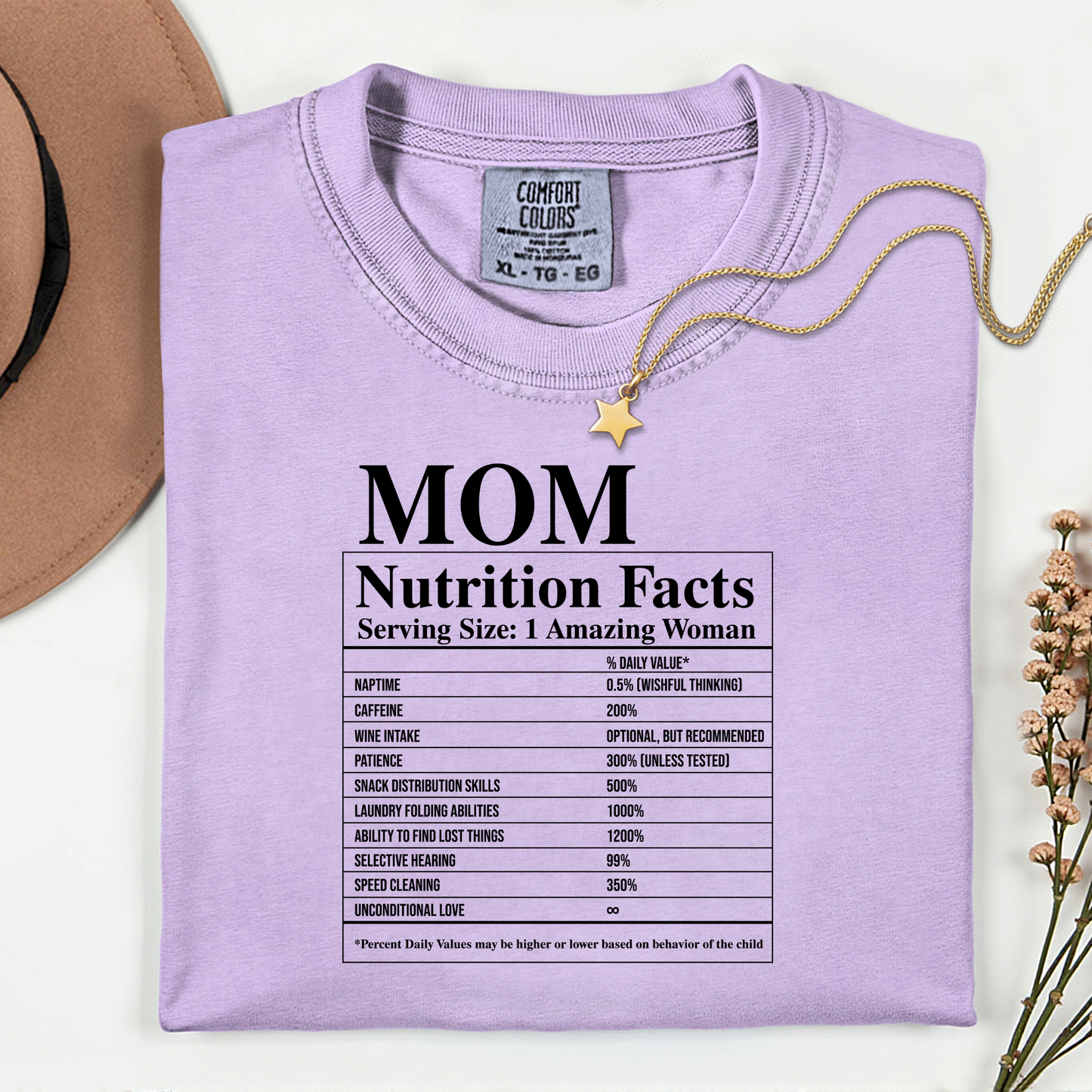 Mum Nutrition Facts Premium T Shirt