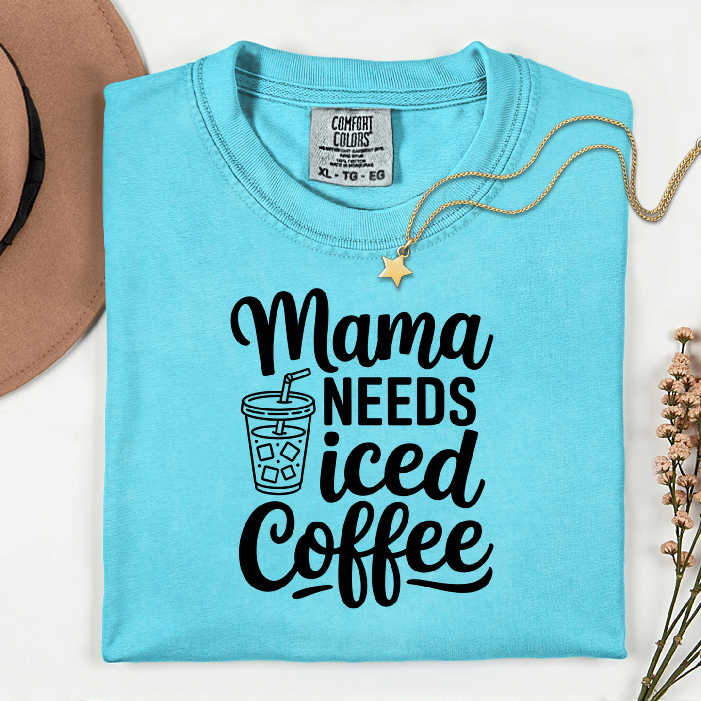 Mama Needs Iced Coffee Premium T Shirt