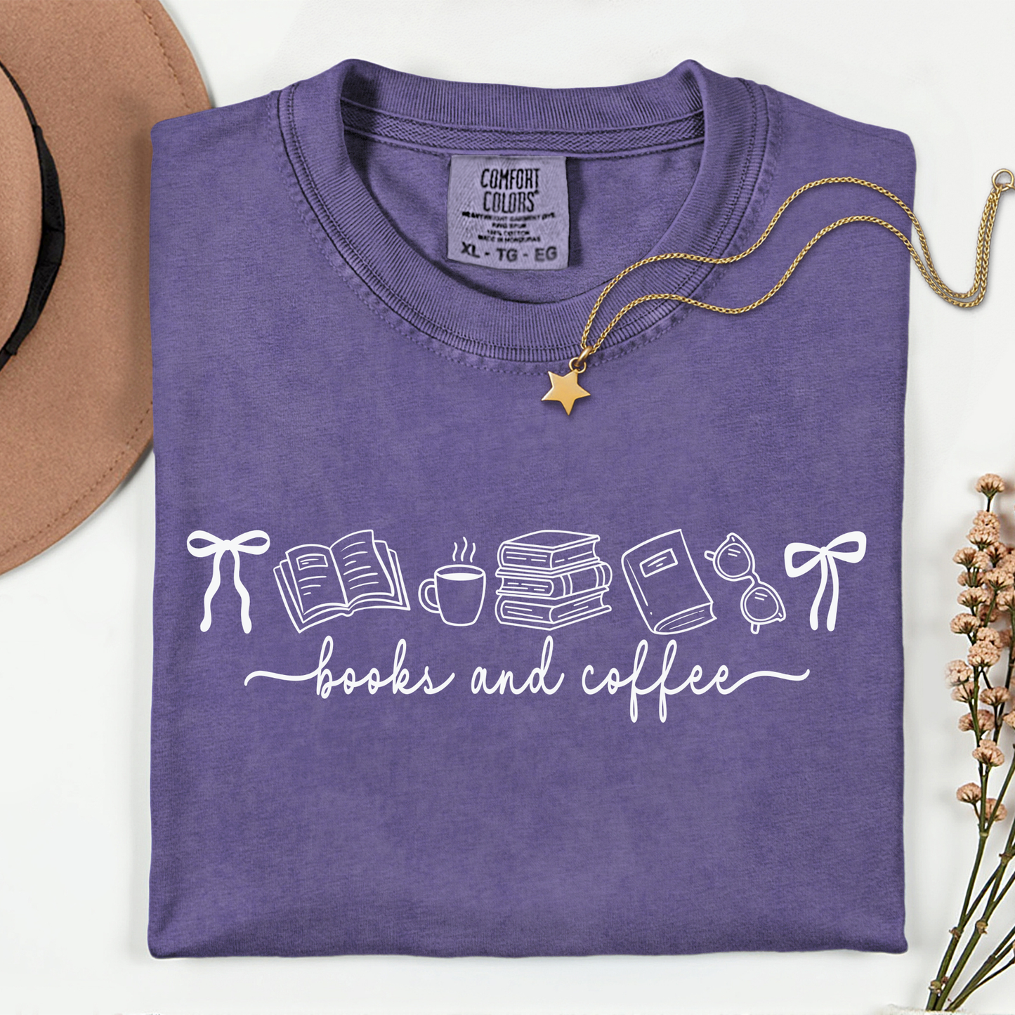 Books and Coffee Premium T Shirt