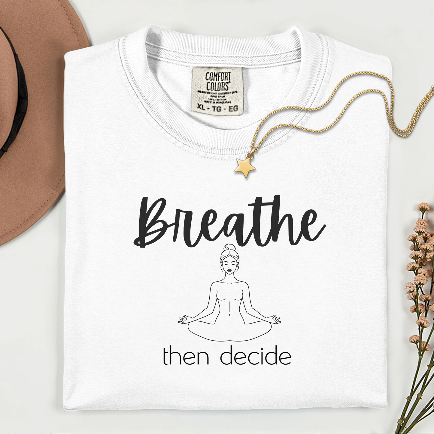 Breathe Then Decide Premium T-shirt