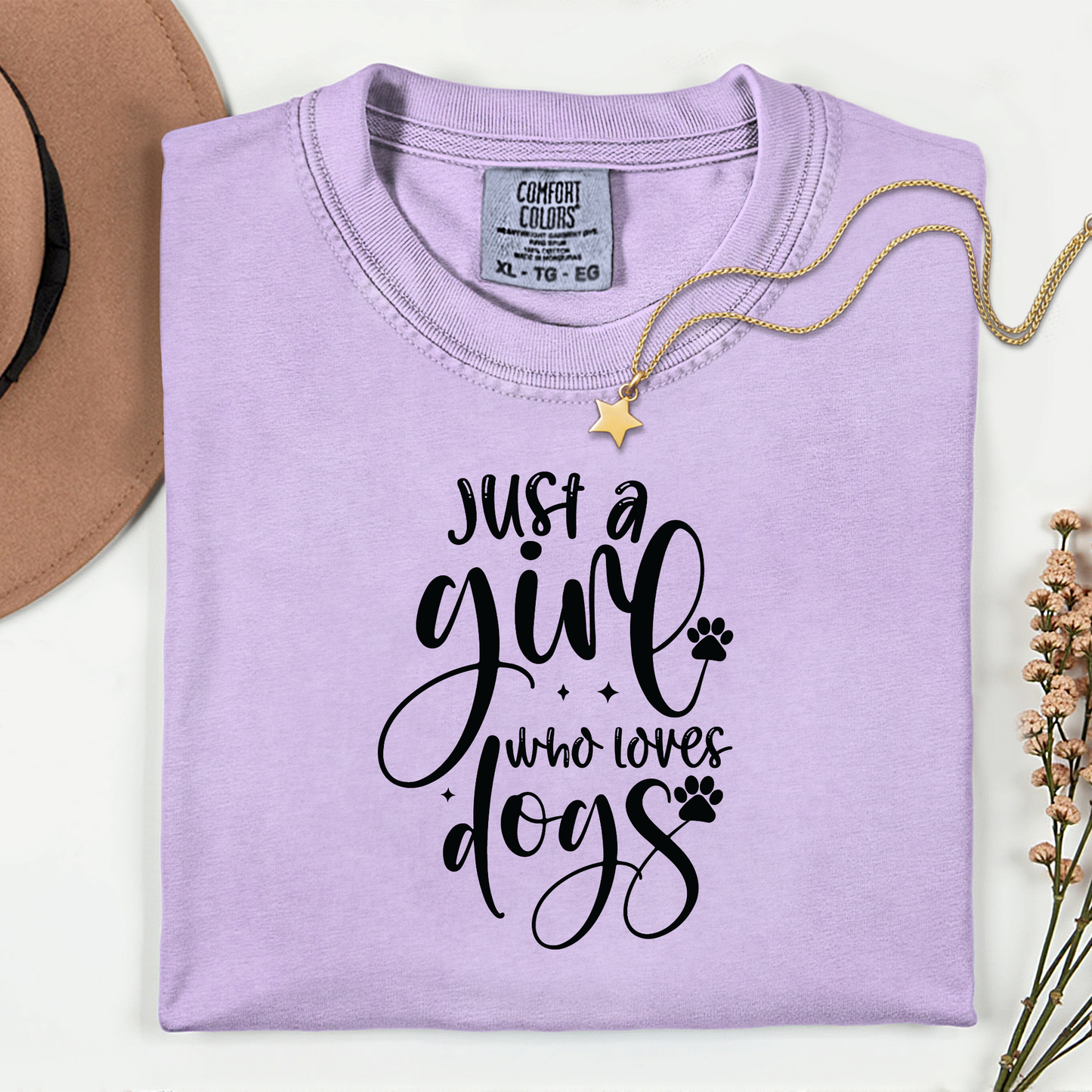 Just a Girl Who Loves Dogs Premium T Shirt