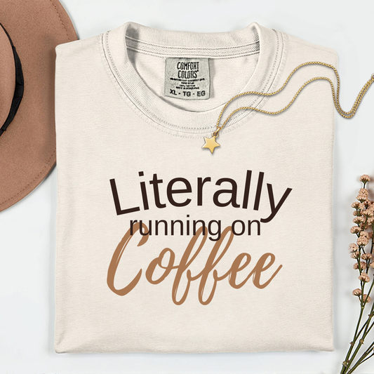 Literally Running On Coffee Premium T-shirt