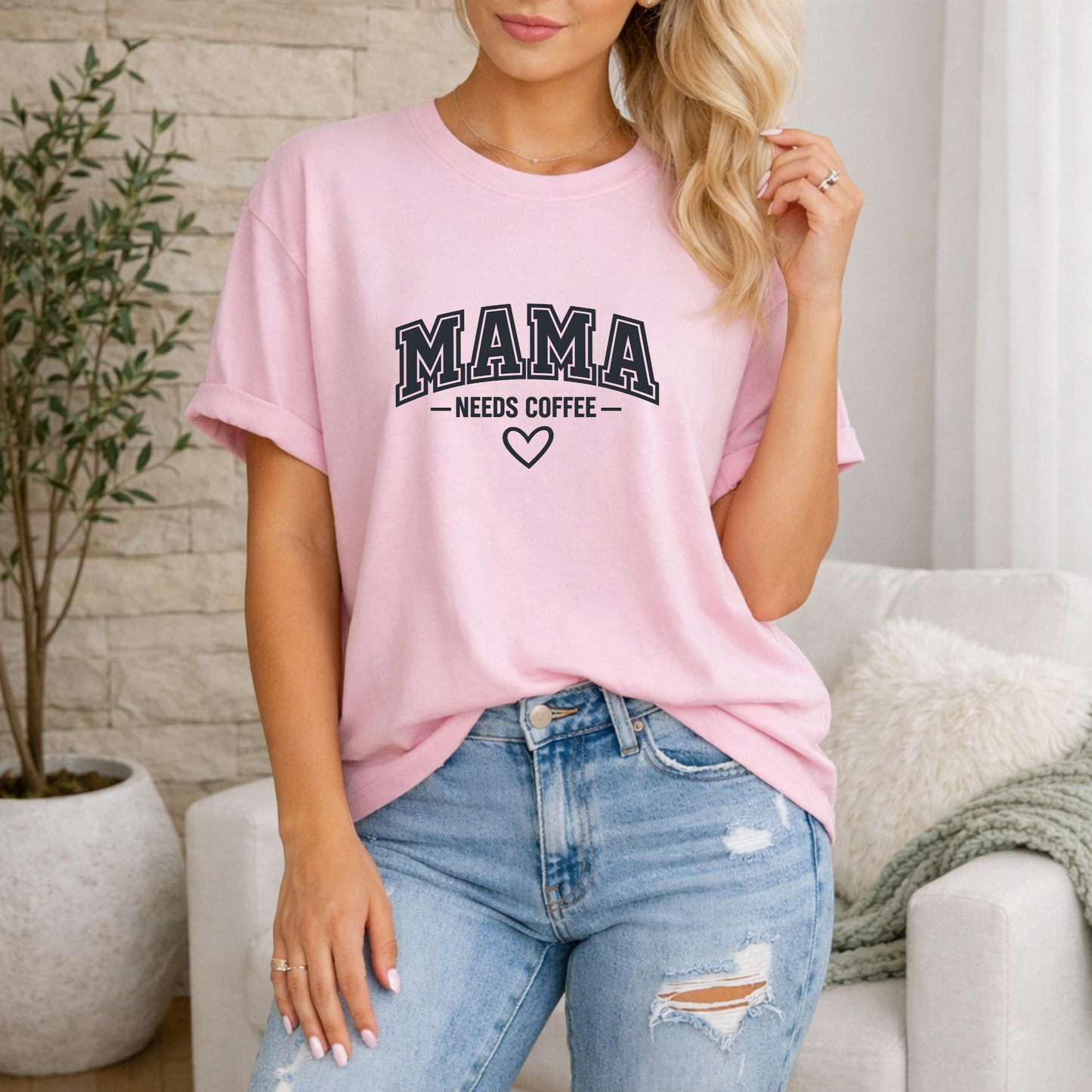 Mama Needs Coffee Premium T Shirt