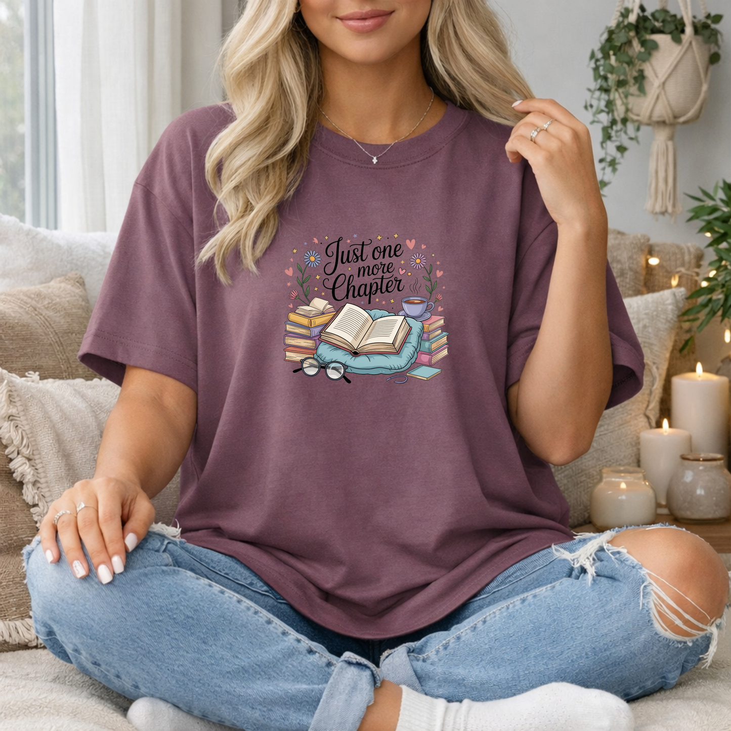 Just One More Chapter Premium T Shirt