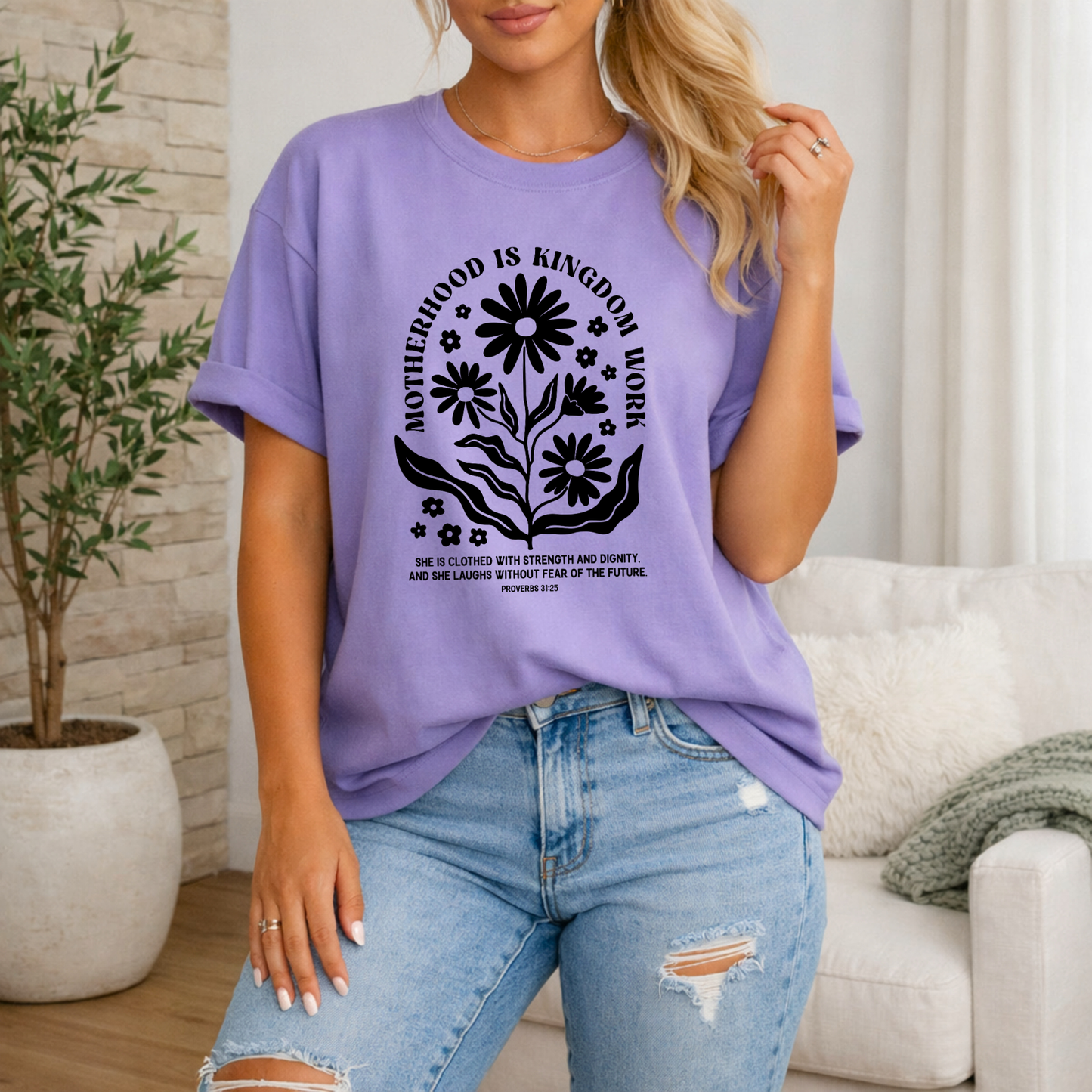 Motherhood Is Kingdom Work Premium T-shirt