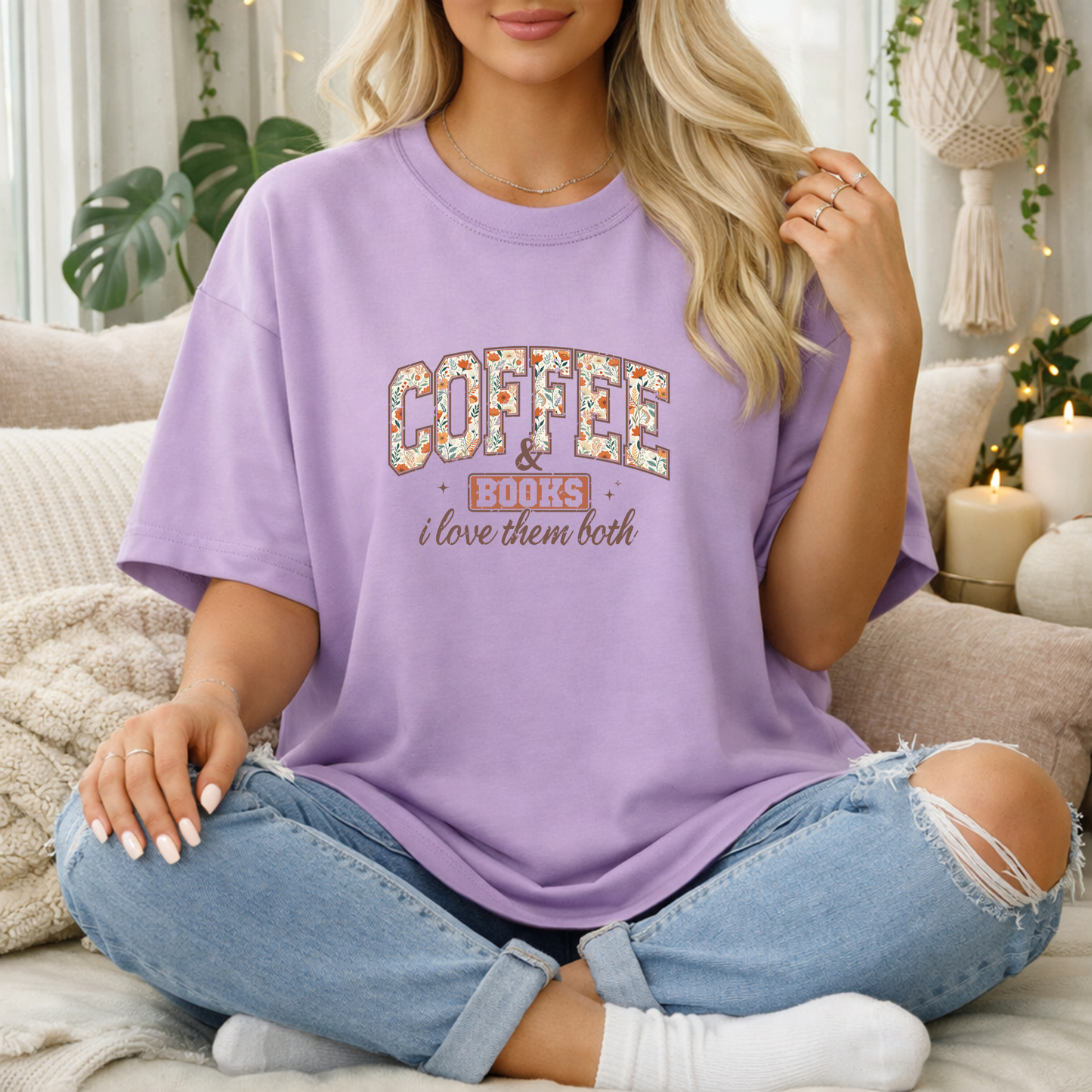 Coffee and Books Premium T Shirt