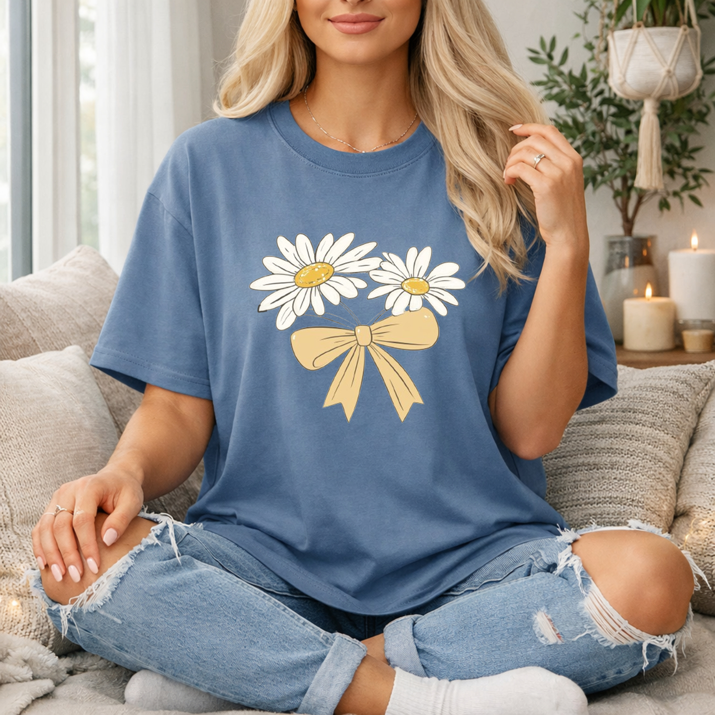 Daisy Bow Premium T Shirt