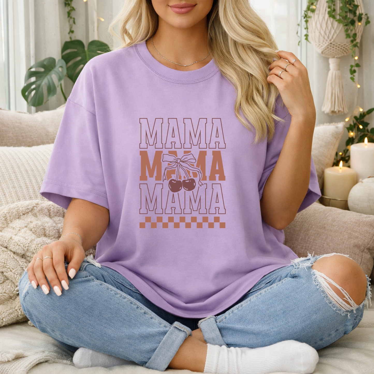 Mama Stacked Premium T Shirt