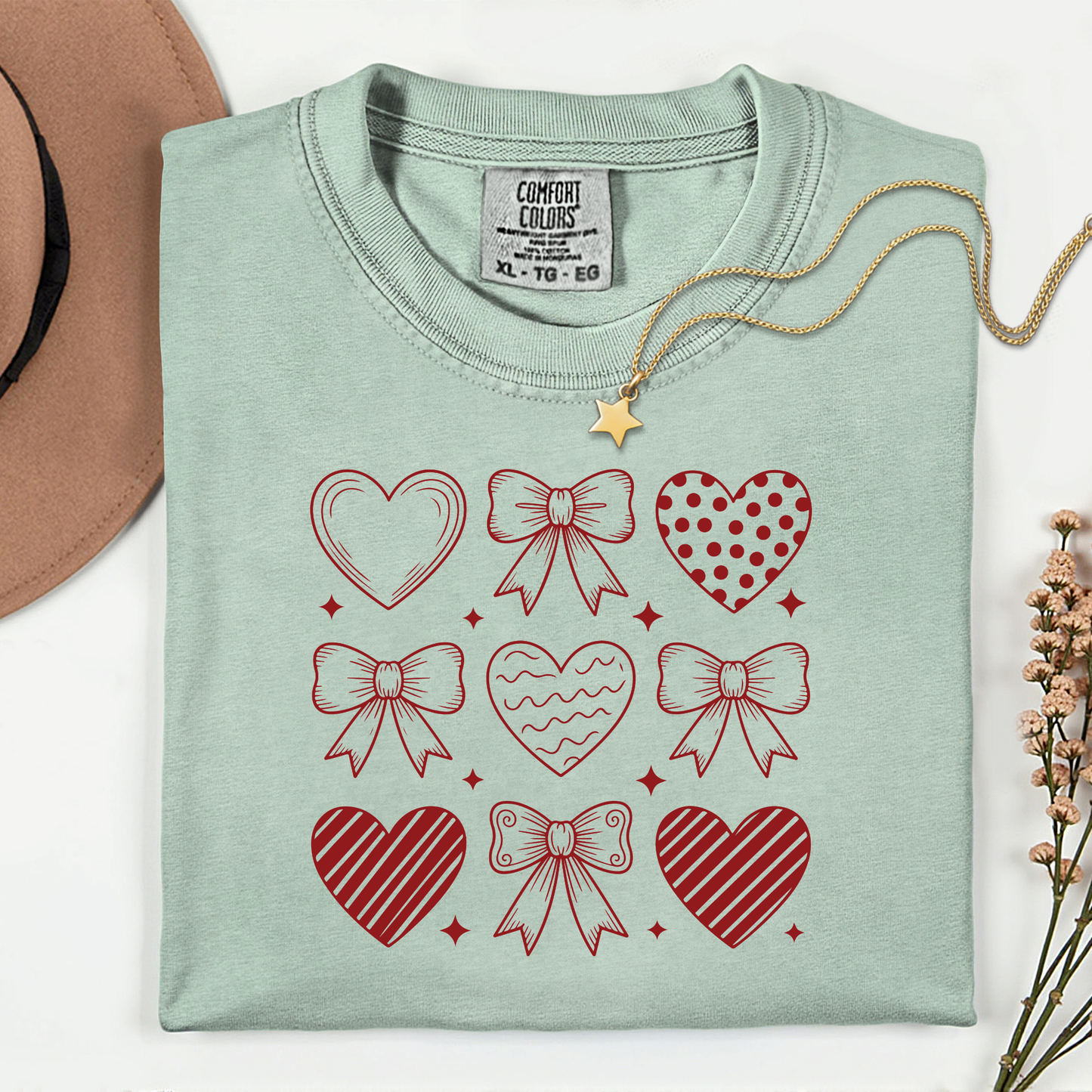 Heart and Bow Premium T Shirt
