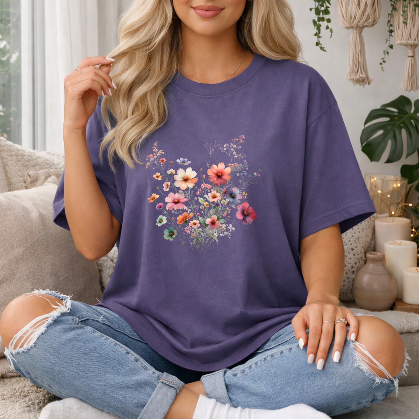 Wildflower Bouquet Premium T Shirt