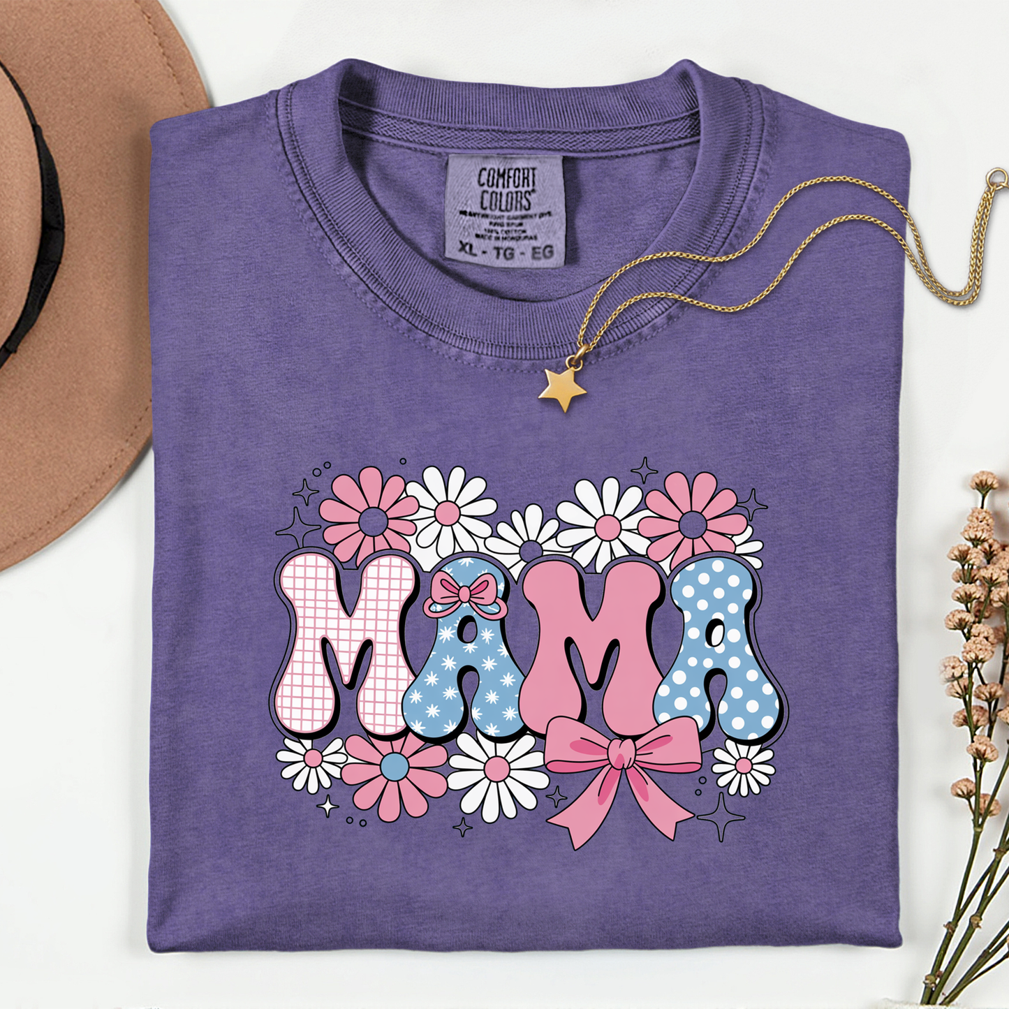 Mama Floral Premium T Shirt