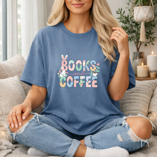 Books and Coffee Premium T Shirt