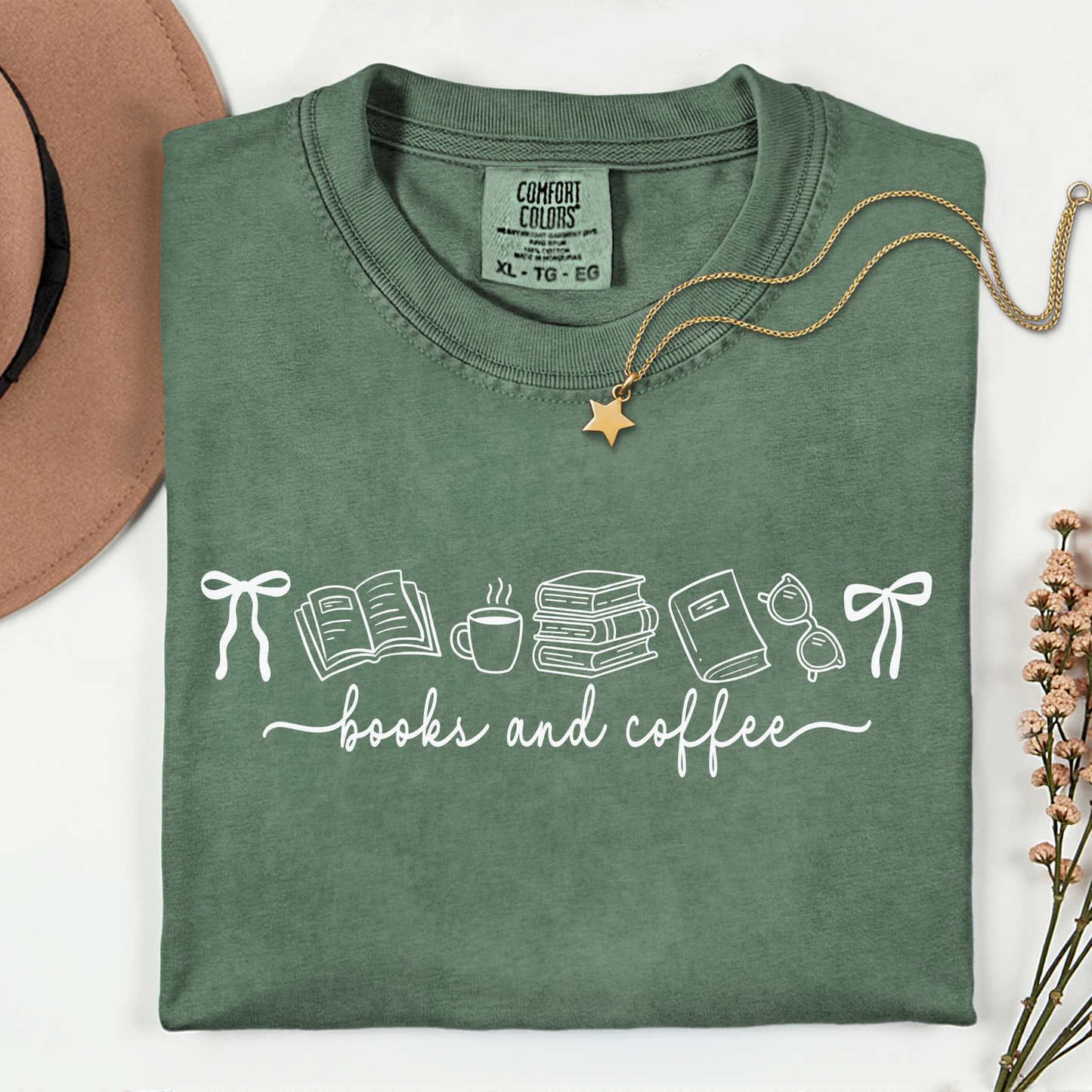 Books and Coffee Premium T Shirt