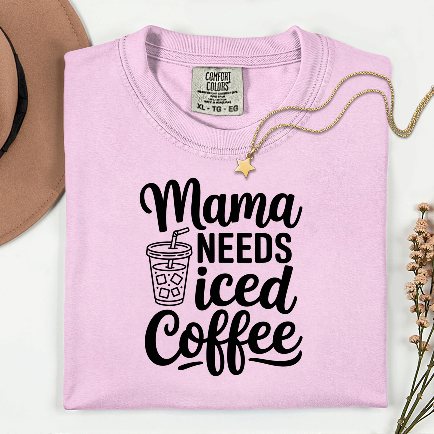 Mama Needs Iced Coffee Premium T Shirt