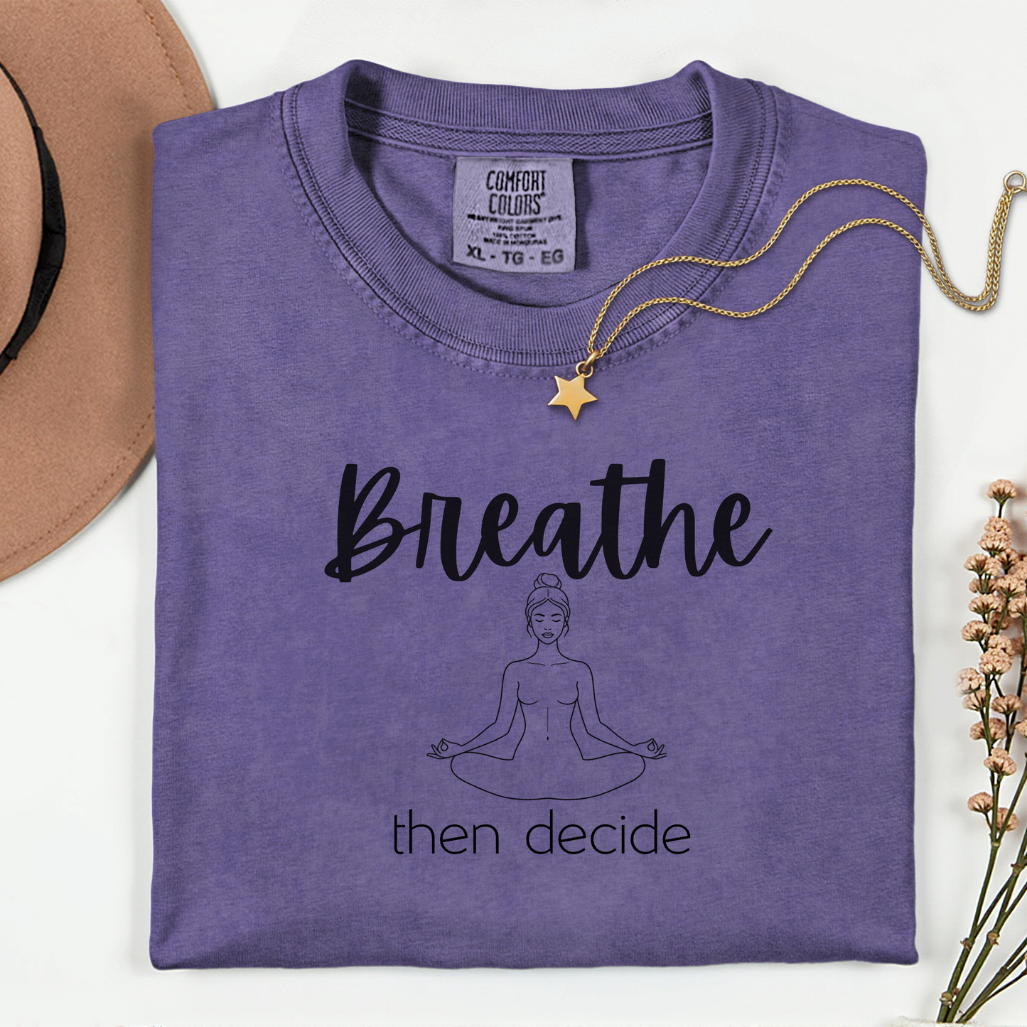 Breathe Then Decide Premium T-shirt